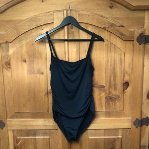 LeBlanca one piece black swimsuit size 14